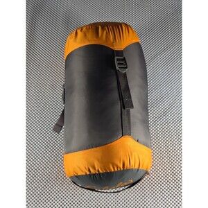 Cabela’s Evader +45°F Mummy Sleeping Bag Orange Gray Camping Hiking w/ Stuff Sac